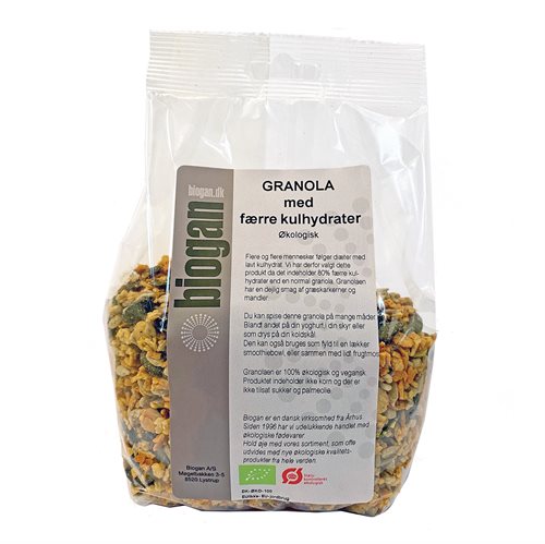 GRANOLA med færre kulhydrater 400g ØKO